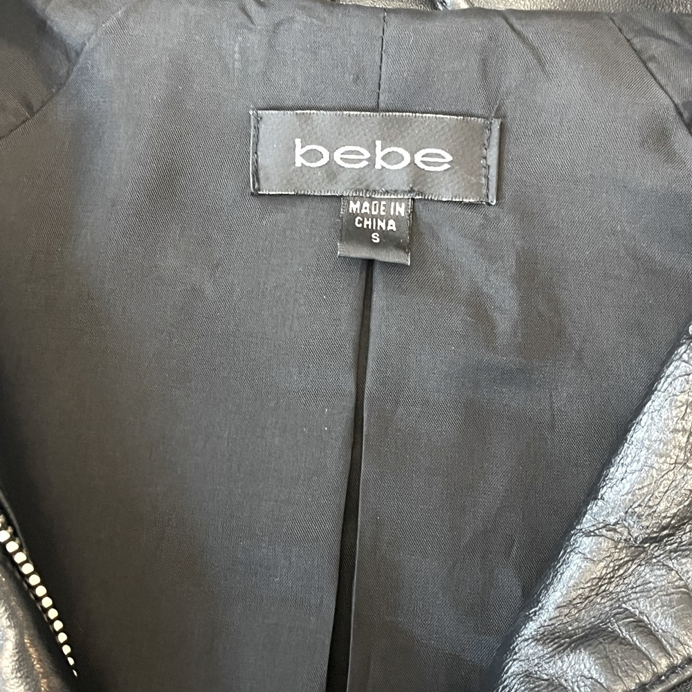 Women's bebe leather rider's jacket size S - Picture 5 of 5